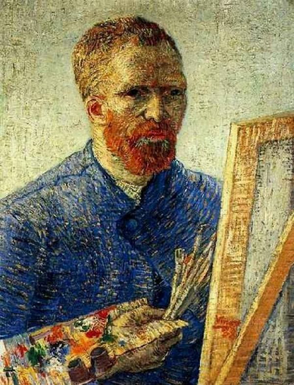 Self-Portrait in front of Easel